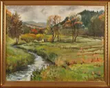 H. Paskamp, Duits landschap, 1981, Olieverf op linnen