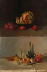 Wanders Pendant A, Stilleven met fruit, groente etc., Olieverf op linnen