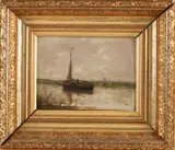 Gerhard Morgenstjerne Munthe, Platbodem, 1914, Olieverf op paneel
