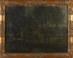 Henri van Daalhof, Landschap met huis en dorpsgezicht