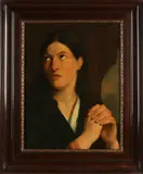 Jan Willem Pieneman, Biddende vrouw, Olieverf op linnen op paneel