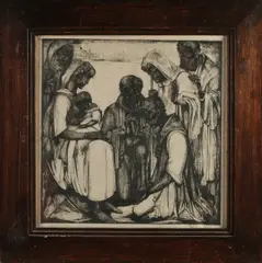 Willem van den Berg, Bijbelse voorstelling, Ets op papier