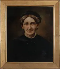 H. Eschmann Verso, Dames portret, Olieverf op linnen