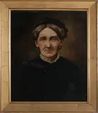H. Eschmann Verso, Dames portret, Olieverf op linnen