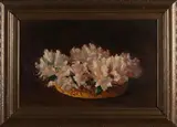 Johan Georg Gerstenhauer Zimmerman, Schaal met bloemen, Olieverf op paneel