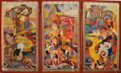 Benno Constant, Abstract, 1995, 10.000,= Acryl op canvas