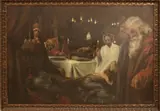 Edouard Houbolt, Religieuze voorstelling, Olieverf op linnen