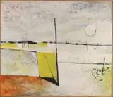 Atelier Dirkjan Ribbeling, Abstracte compositie, Olieverf op linnen