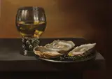 C. Cornelisz, Stilleven met Roemer en oesters