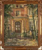 Gezicht op villa by A. Gouwens of Geusens, Olieverf op linnen, sold Apr 2020
