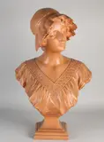 G.V. Vaerenbergh, Damesbuste, Antieke terracotta damesbuste