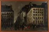 Jan Rijlaarsdam, Stadsgezicht Parijs, Olieverf op linnen