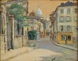 Pol Dom, Gezicht op Mont Martre Parijs