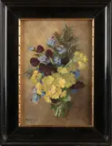Maria Kistler, Boeket wilde bloemen, 1928, Olieverf op paneel
