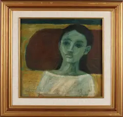 Iman Sutopo, Girl, 1938, Olieverf op papier