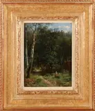 A.J. van Wijngaerdt, Bosgezicht, Olieverf op paneel