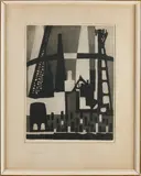 Harry van Kruiningen, Deltawerken, Ets op papier