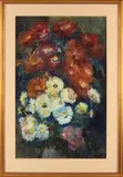 Abigael von der Willigen, Vaas met bloemen, Aquarel op papier