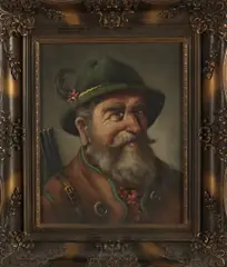 Van Eyck, Duitse jager, Olieverf op linnen