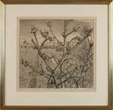Arend Hendriks, Landschap, Ets op papier