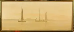 A.R. Cooke, Calm waters, Olieverf op linnen