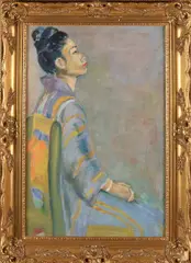Monogram A.K. van C., Indonesische dame, Olieverf op paneel