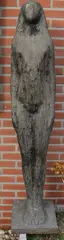 Groot bronzen tuinbeeld door Theo Germann, Naakte dame