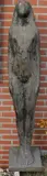 Groot bronzen tuinbeeld door Theo Germann, Naakte dame