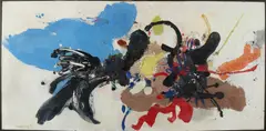 Henk Schuring, Abstracte compositie, Olieverf op linnen