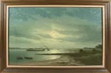 H.J. van Wijngaarden, Hollands IJssel gezicht, Olieverf op linnen