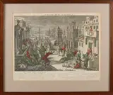 18e Eeuwse gravure, Die neunte Plage der Egypter, 18e Eeuwse gravure