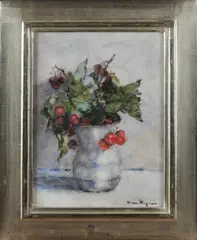 Herman  Bogman, Stilleven, Aquarel op papier