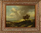 E. Walter, Duingezicht, Olieverf op paneel