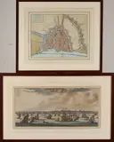 Amsterdam by bijzondere gravures Amsterdam Twee antieke, Twee antieke, bijzondere gravures Amsterdam, sold Oct 2019