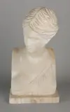 Gesigneerde antieke marmeren dames buste, G. Bessi, Gesigneerde antieke marmeren dames buste