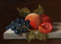 C. Cornelis, Stilleven met fruit, Olieverf op paneel