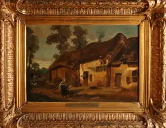 Constant Kuyp, Boerenhuis met figuren