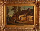 Constant Kuyp, Boerenhuis met figuren
