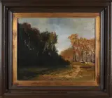 Ferdinand Boersma, Boslandschap, Olieverf op linnen