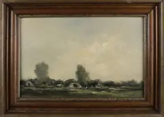 Antoon Markus, Landschap bij Oosterbeek, Olieverf op linnen