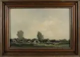 Antoon Markus, Landschap bij Oosterbeek, Olieverf op linnen