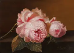 C. Cornelis, Rozen, Olieverf op paneel