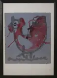 Spetter kip by Anton Heyboer, Plakaatverf op papier, sold Jun 2019