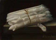 C. Cornelis, Asperges, Olieverf op paneel