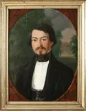 C. Euler, Herenportret, 1848, Olieverf op paneel