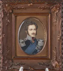 M. Roche, Portret Herzog Wilhelm von Braunschweig, Gouache op ivoor