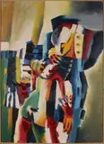 Dirkjan Ribbeling, Abstract, Olieverf op linnen