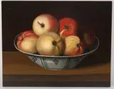 Stilleven met appels by C. Cornelisz, Olieverf op paneel, sold Apr 2019