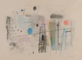 Veronica Pellan? '58, Modern abstract, Gemengde techniek op papier