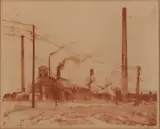 P.A. Nijgh, Zoutfabriek Hengelo UNICA, Litho op papier